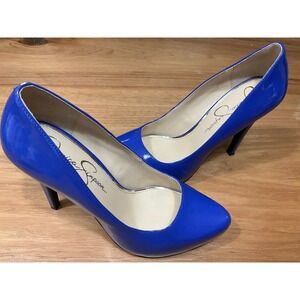 As is Jessica Simpson Blue Stiletto Heels Pointed Toe size8.5m check pictures